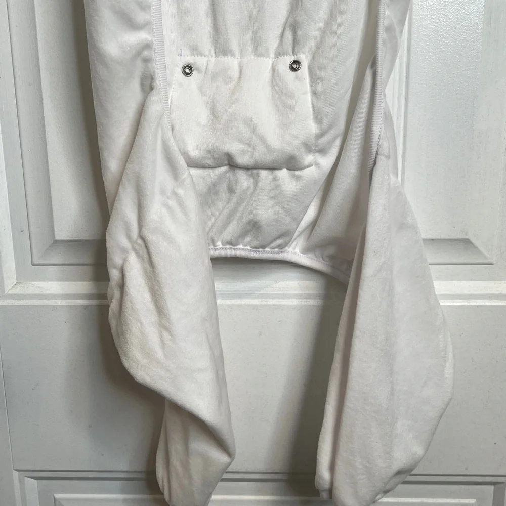 Top Paw White‎ Pink Gingham Accent Easter Bunny Hooded Dog Onesie. Large. NWT.